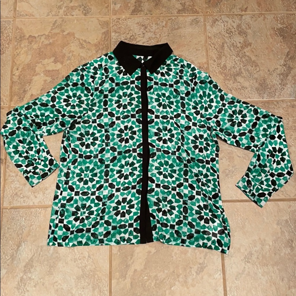Michael Kors Sheer Button Down